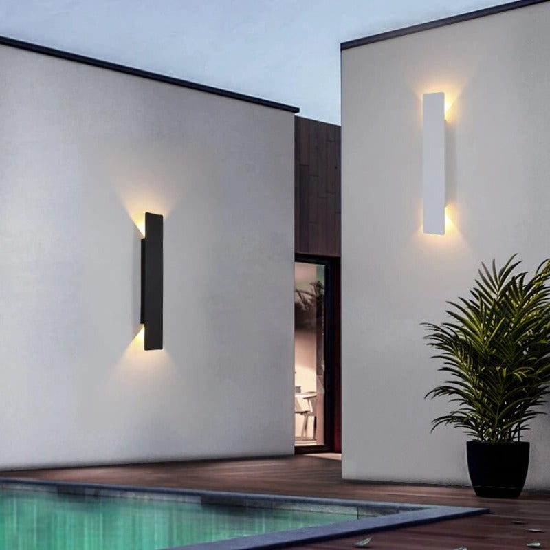 LED Wall Sconce with Up and Down Outdoor Lighting and Low-Profile Metal Design - Image 3
