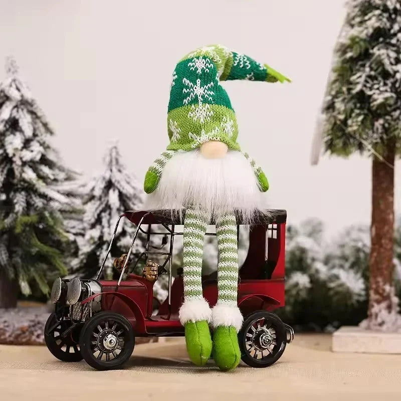 Light Up Christmas Gnome with Plush Body Knit Snowflake Hat and Warm LED Glow - Image 10