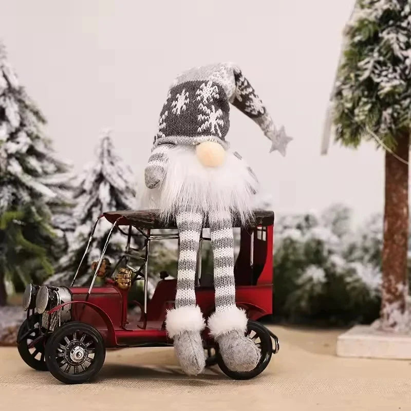 Light Up Christmas Gnome with Plush Body Knit Snowflake Hat and Warm LED Glow - Image 11
