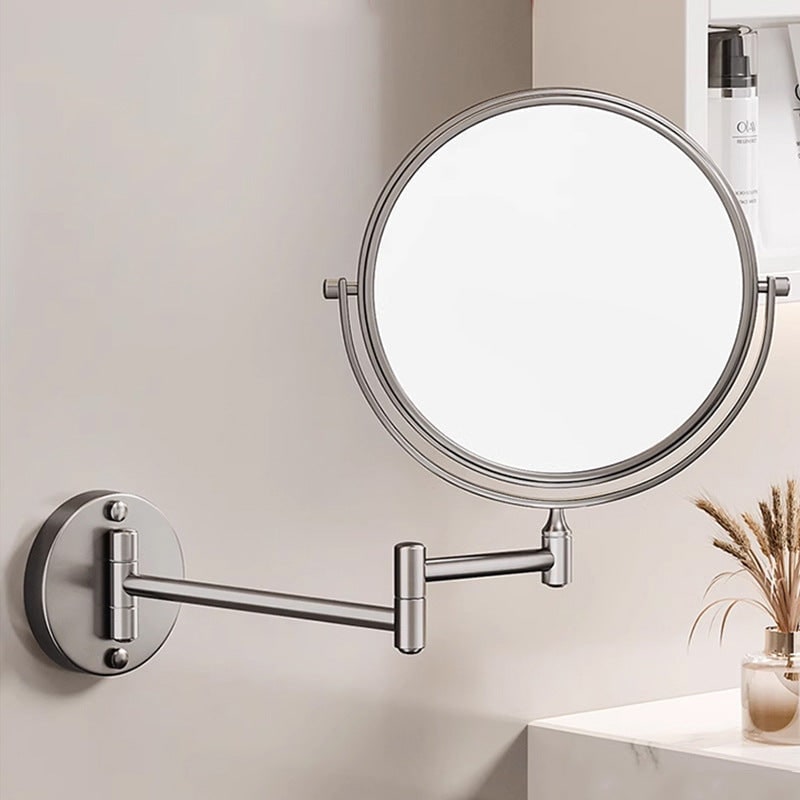 Lighted Makeup Mirror with LED Lights 10x Magnification and Wall-Mounted Swing Arm - Image 7