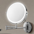 Lighted Makeup Mirror with LED Lights 10x Magnification and Wall-Mounted Swing Arm - Image 9