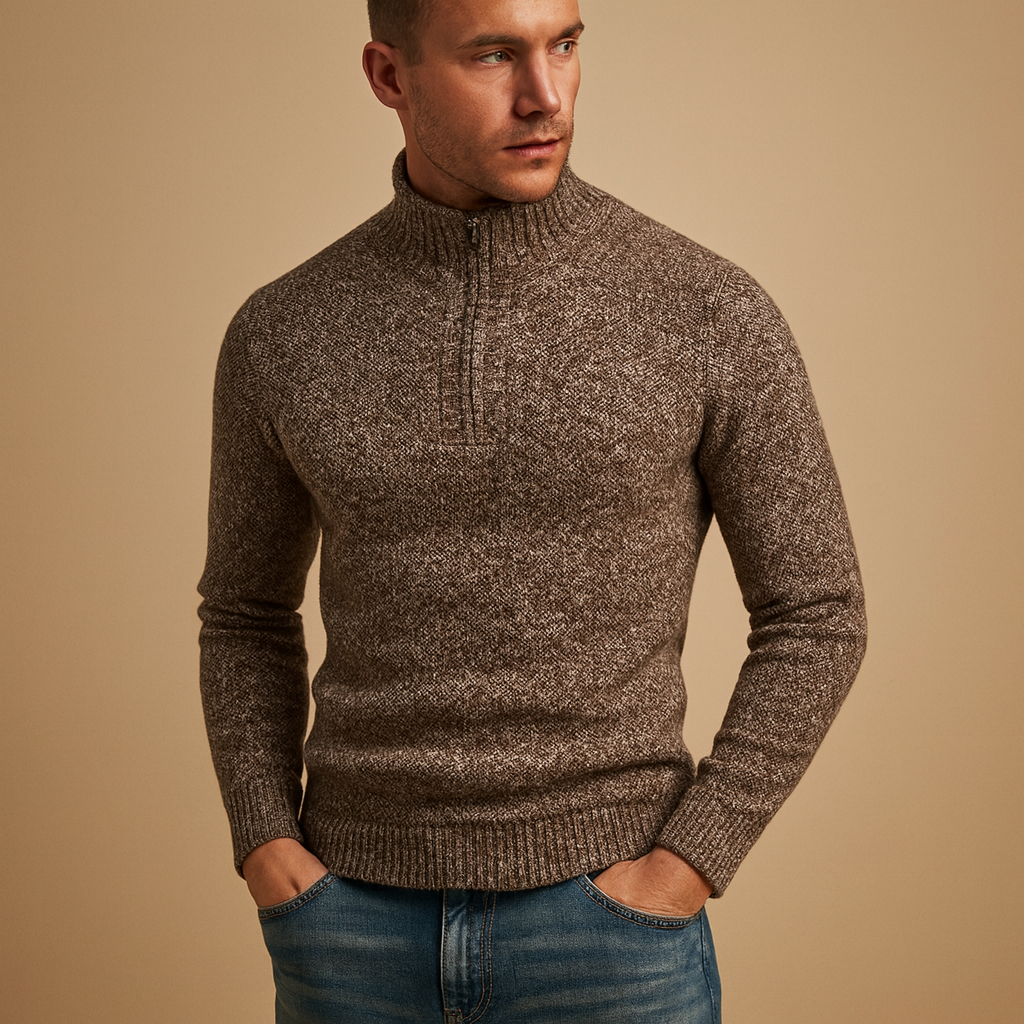 Men’s lightweight breathable sweater with a timeless design, ideal for casual and business outfits in autumn and winter.