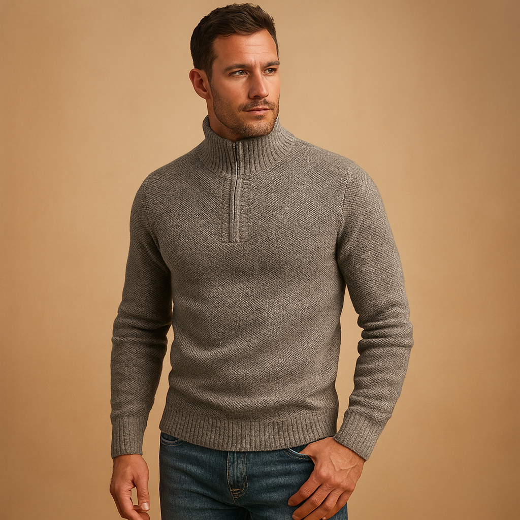 Men’s lightweight breathable sweater with a timeless design, ideal for casual and business outfits in autumn and winter.
