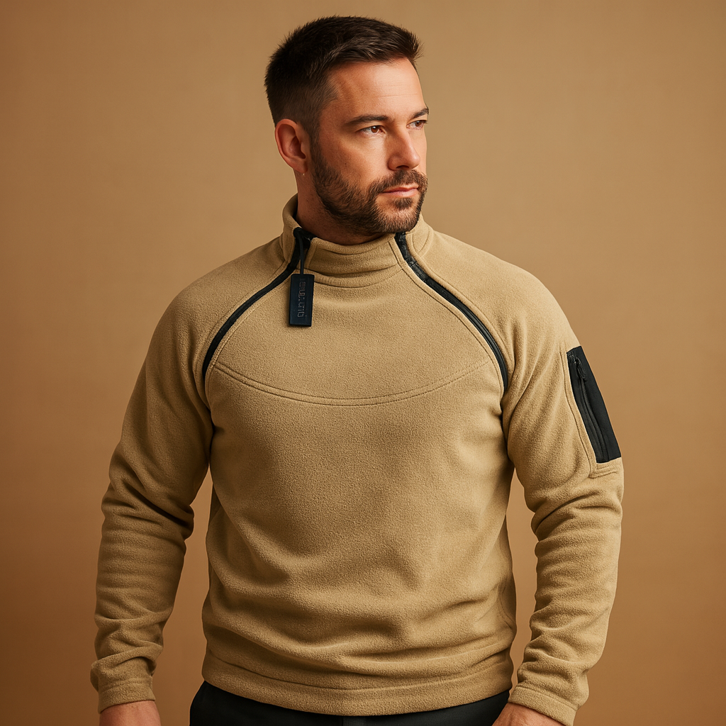Men’s lightweight crew neck sweater made from soft, flexible fabric with a minimalist timeless design suitable for all-season daily wear.