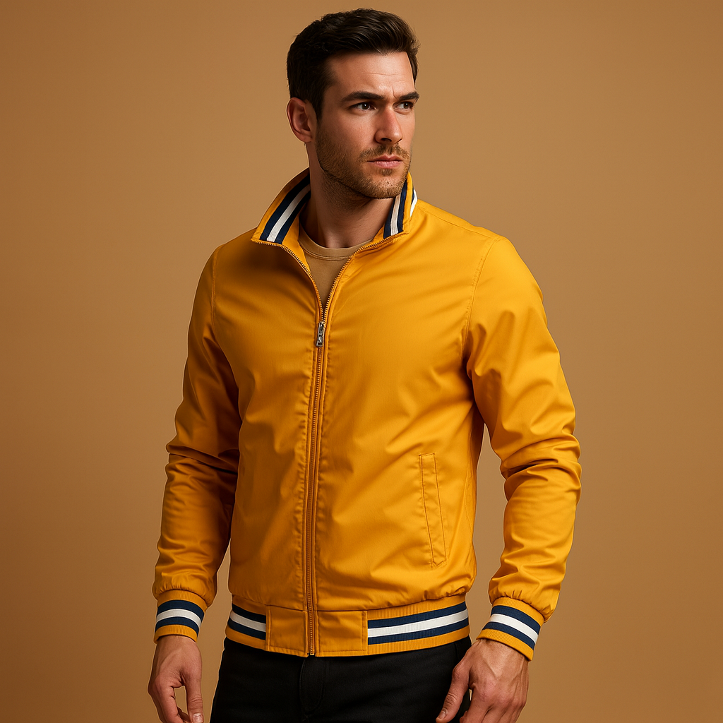 Men’s lightweight summer jacket with breathable design and versatile fit, suitable for daily wear, travel, and evening occasions.
