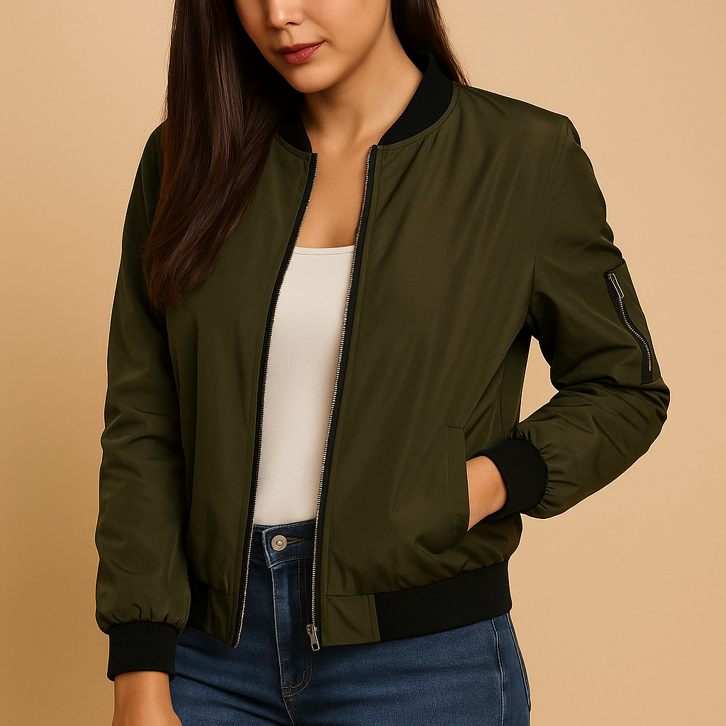 Women’s lightweight summer jacket with breathable fabric and flattering slim fit in multiple seasonal colors.