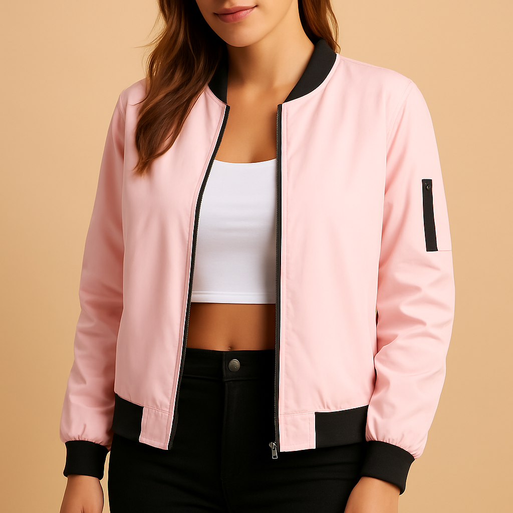 Women’s lightweight summer jacket with breathable fabric and flattering slim fit in multiple seasonal colors.
