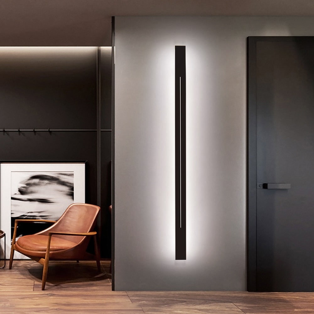 Linear LED Wall Light with Slim Minimalist Design and Warm Indirect Backlighting - Image 18