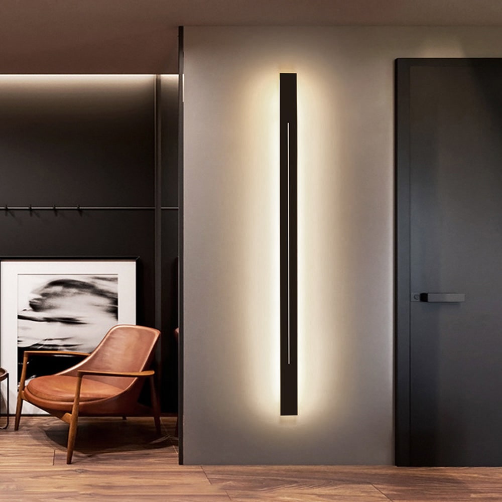 Linear LED Wall Light with Slim Minimalist Design and Warm Indirect Backlighting - Image 19