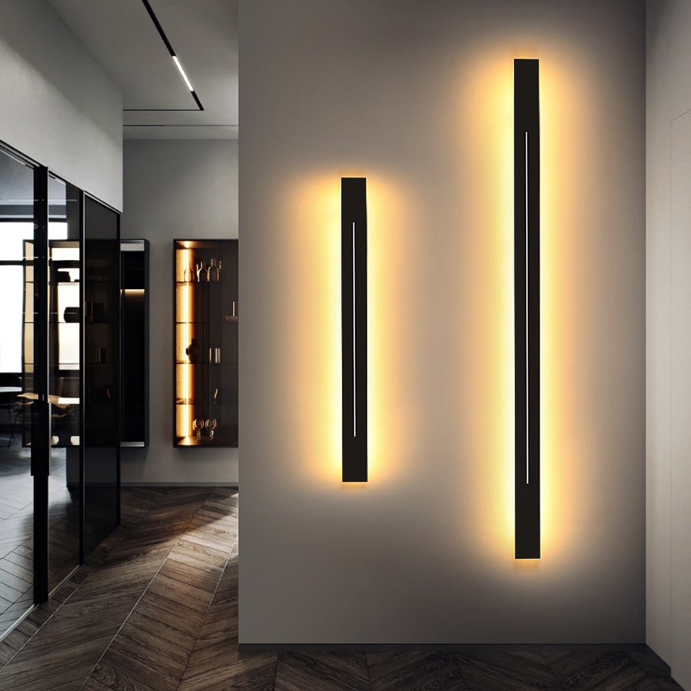 Linear LED Wall Light with Slim Minimalist Design and Warm Indirect Backlighting - Image 6