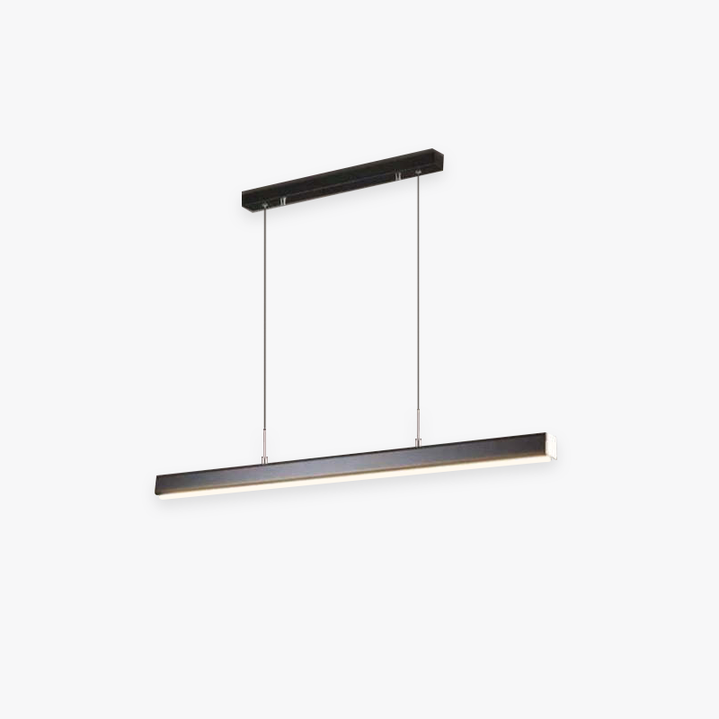 Linear Pendant Light with Adjustable Suspension and Modern LED Diffuser - Image 1