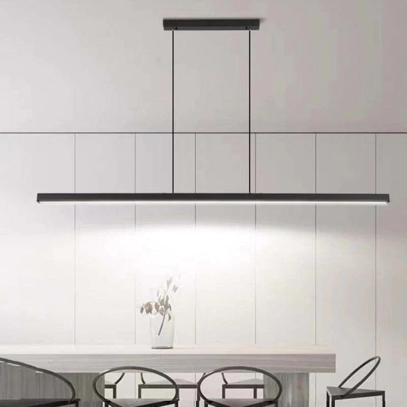 Linear Pendant Light with Adjustable Suspension and Modern LED Diffuser - Image 10