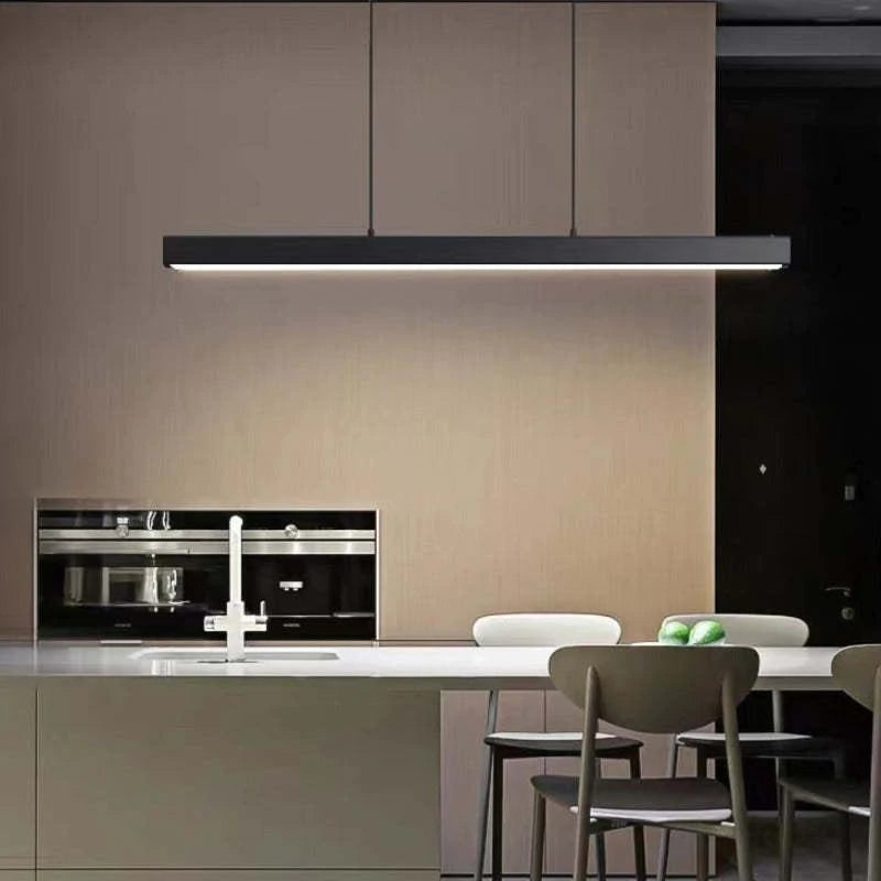 Linear Pendant Light with Adjustable Suspension and Modern LED Diffuser - Image 11