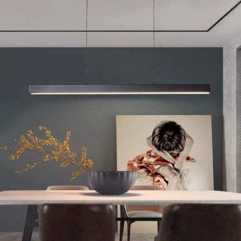 Linear Pendant Light with Adjustable Suspension and Modern LED Diffuser - Image 13