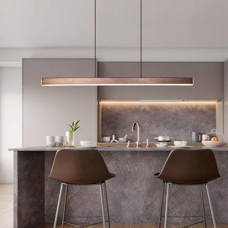 Linear Pendant Light with Adjustable Suspension and Modern LED Diffuser - Image 2