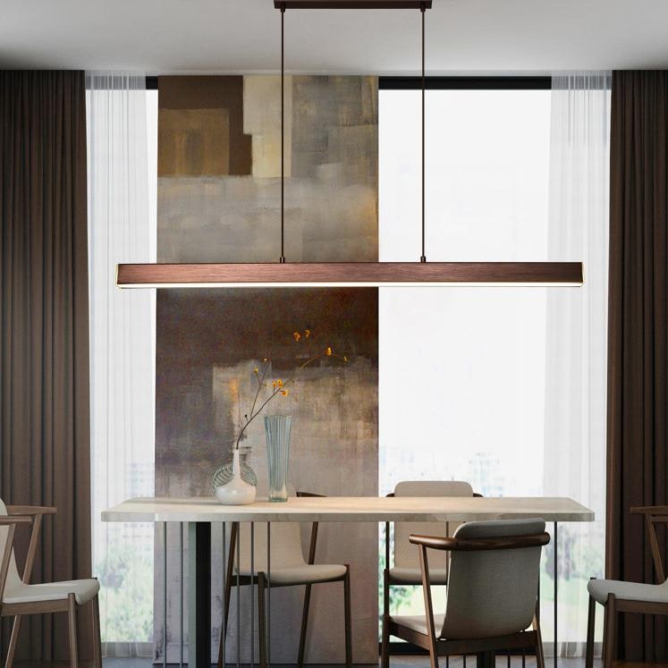 Linear Pendant Light with Adjustable Suspension and Modern LED Diffuser - Image 6