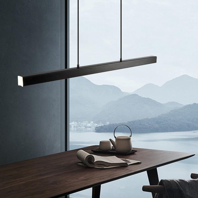 Linear Pendant Light with Adjustable Suspension and Modern LED Diffuser - Image 7