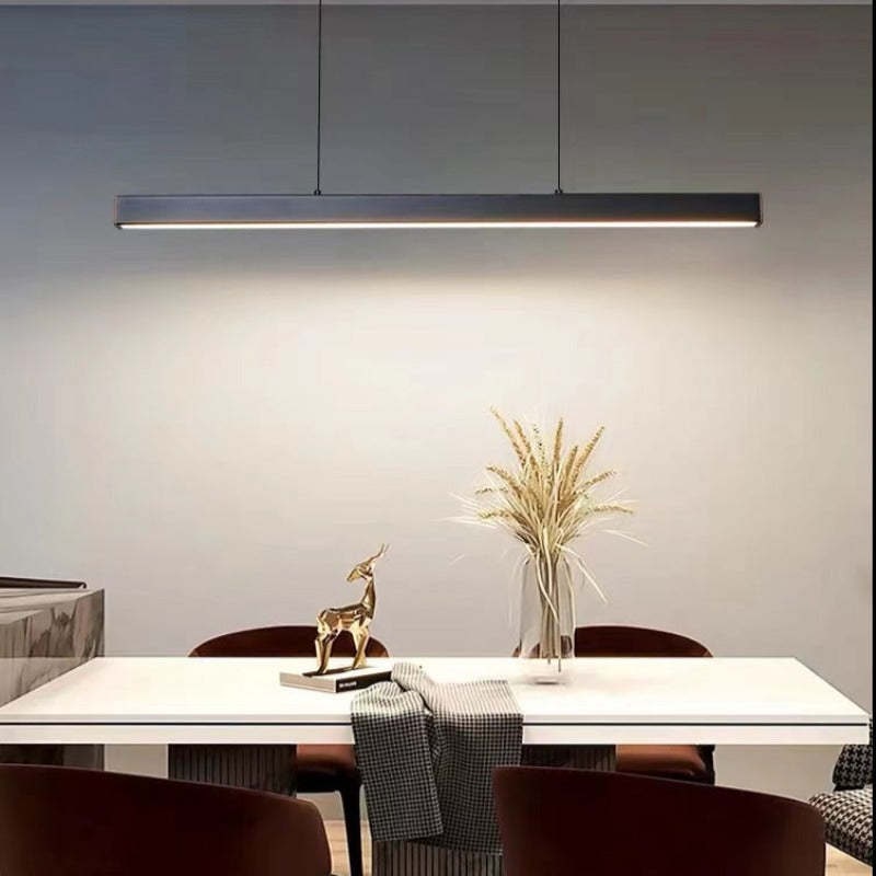 Linear Pendant Light with Adjustable Suspension and Modern LED Diffuser - Image 8