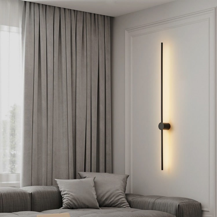 Linear Wall Sconce LED with Backlit Indirect Illumination Modern Minimalist Design - Image 3
