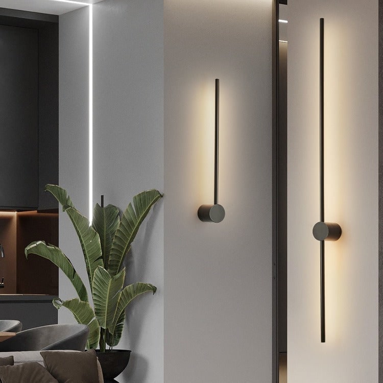 Linear Wall Sconce LED with Backlit Indirect Illumination Modern Minimalist Design - Image 4