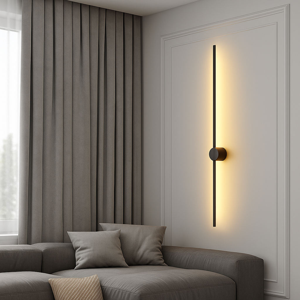 Linear Wall Sconce LED with Backlit Indirect Illumination Modern Minimalist Design - Image 6