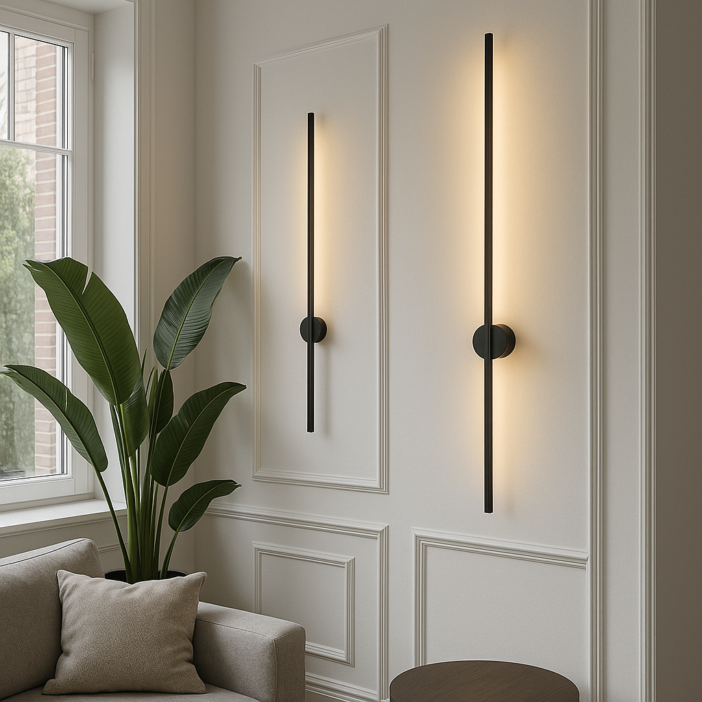 Linear Wall Sconce LED with Backlit Indirect Illumination Modern Minimalist Design - Image 7