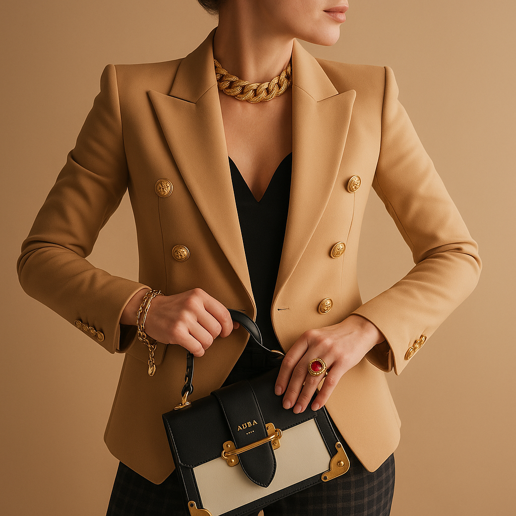 Long elegant blazer for women with a refined silhouette in classic colors, ideal for work, meetings, and stylish everyday outfits.