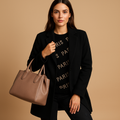 Women’s long elegant jacket with a classic silhouette and refined finish, ideal for daily wear and stylish occasions.