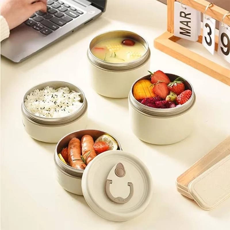 Lunch Boxes with Stackable Bento Containers Insulated Bag and Carrying Case - Image 2