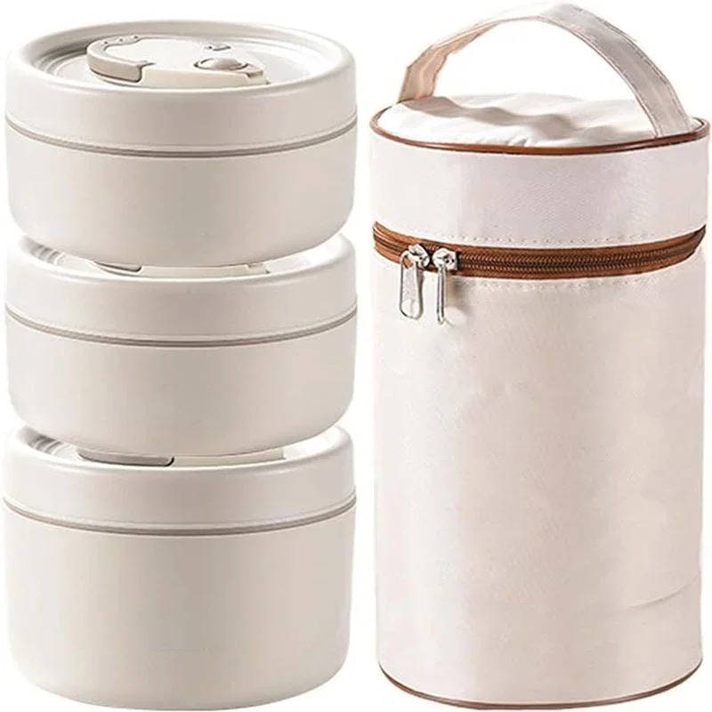 Lunch Boxes with Stackable Bento Containers Insulated Bag and Carrying Case - Image 4