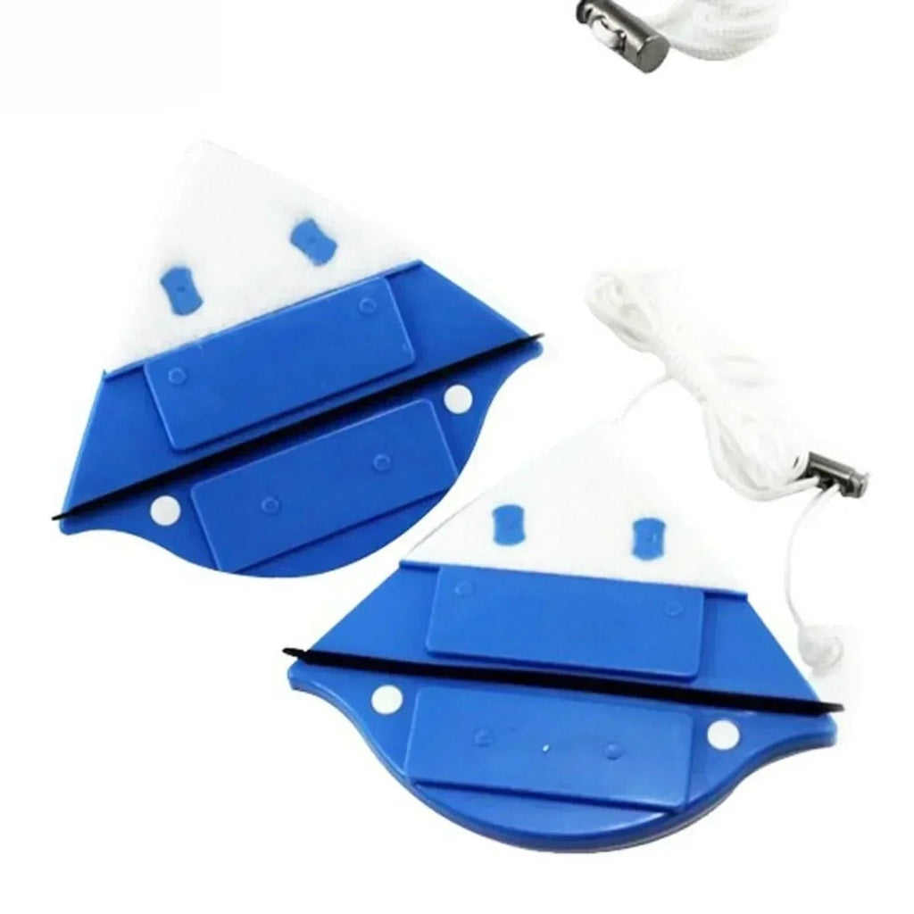 Magnetic Window Cleaner with Double-Sided Squeegee and Safety Cord - Image 9