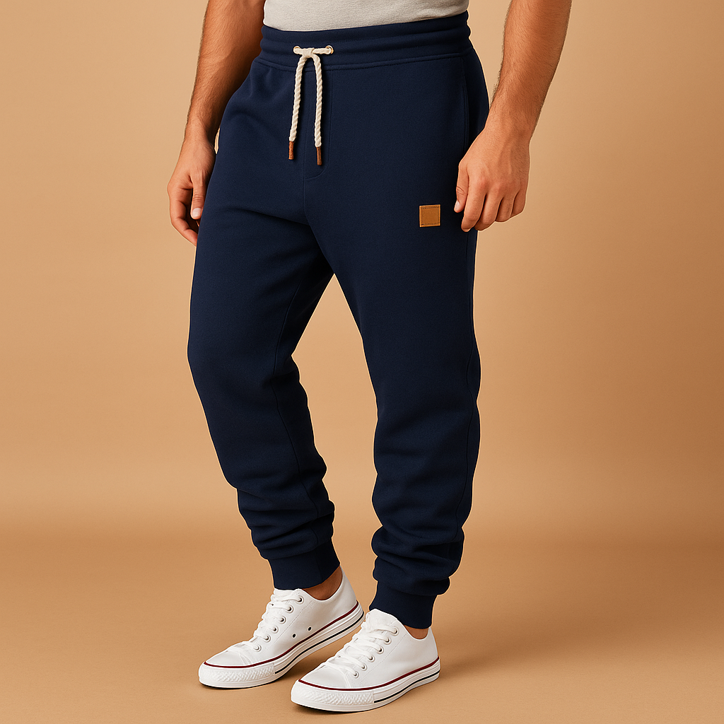 Men’s jogger sweatpants with adjustable waistband and side pockets, perfect for workouts, casual wear, and relaxing at home.