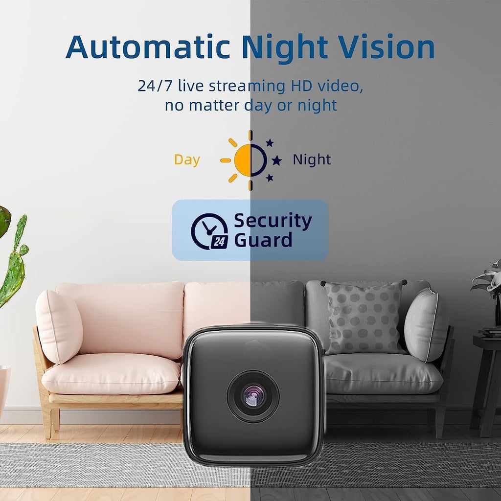 Mini Security Camera Wireless Indoor with Night Vision and Motion Detection - Image 3