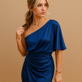 Minimalist elegant dress for women with a slim flattering fit, ideal for office wear, formal occasions, and evening events.