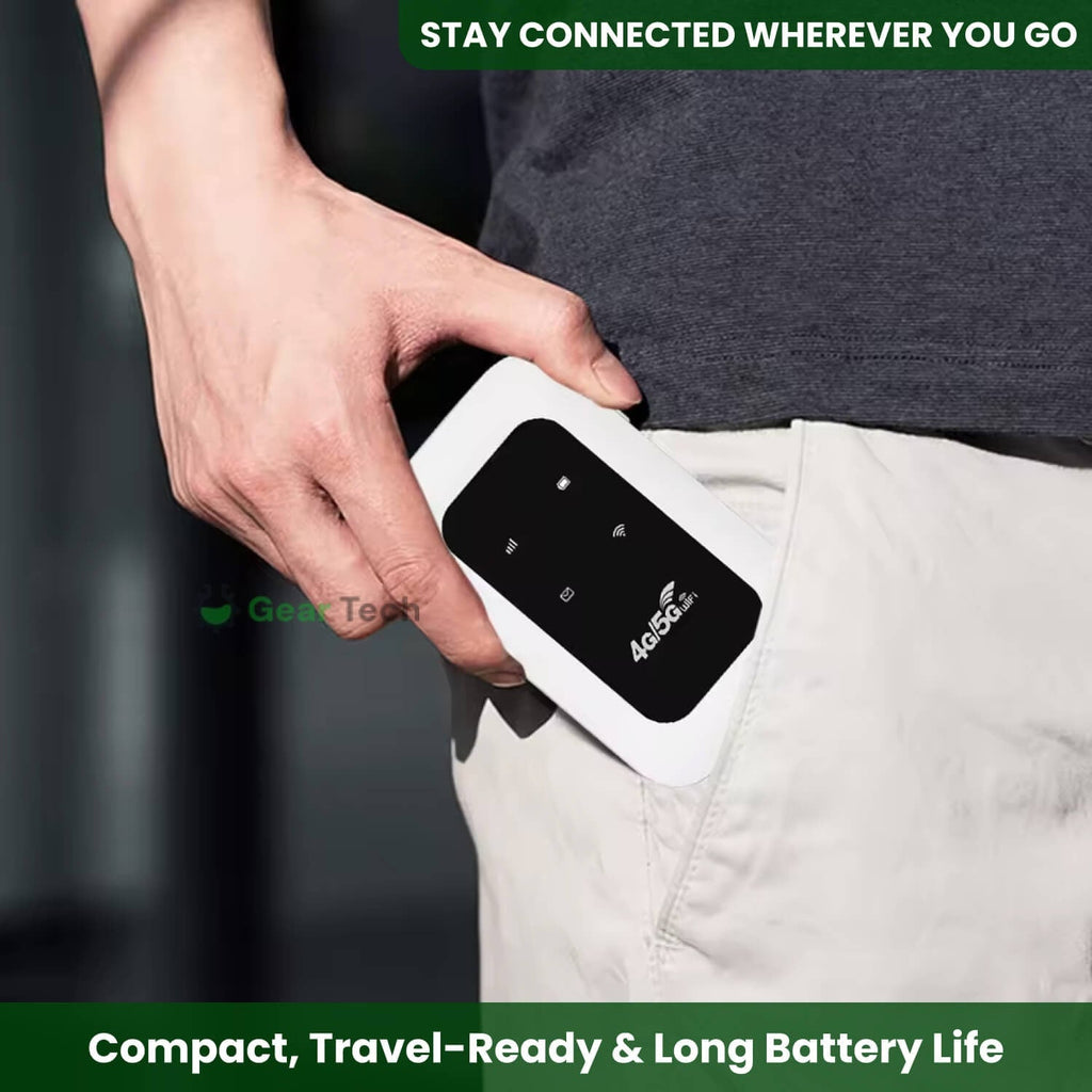 Mobile Hotspot with Portable WIFI Router Lcd Display and Usb-C Charging - Image 4