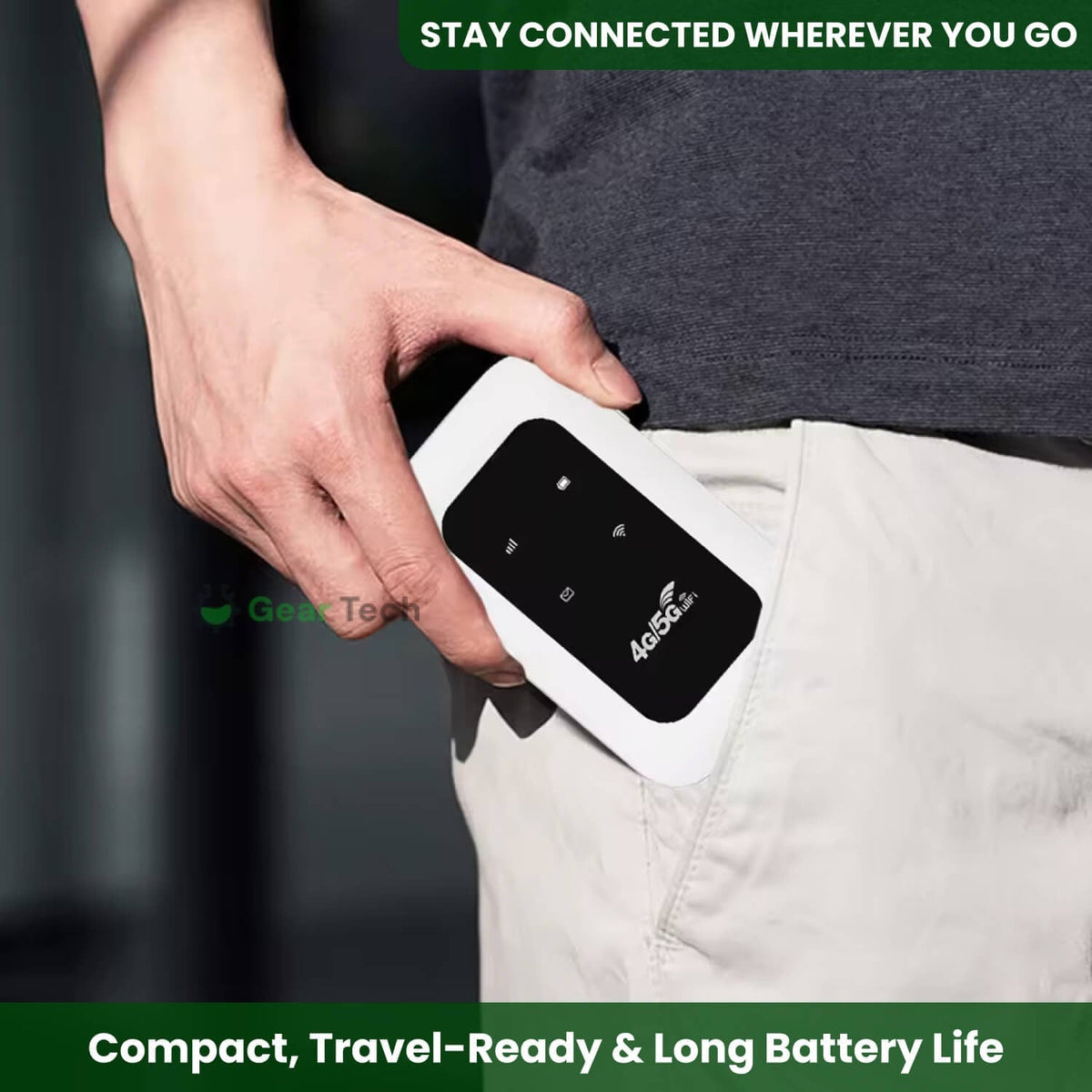 Mobile Hotspot with Portable WIFI Router Lcd Display and Usb-C Charging - Image 4