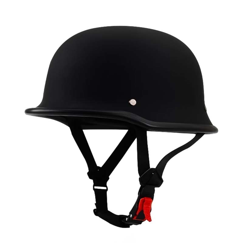 Motorcycle Half Helmet Open Face with German Style Design and Quick Release Buckle - Image 10