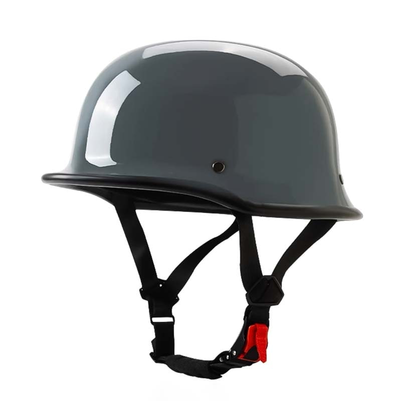Motorcycle Half Helmet Open Face with German Style Design and Quick Release Buckle - Image 11