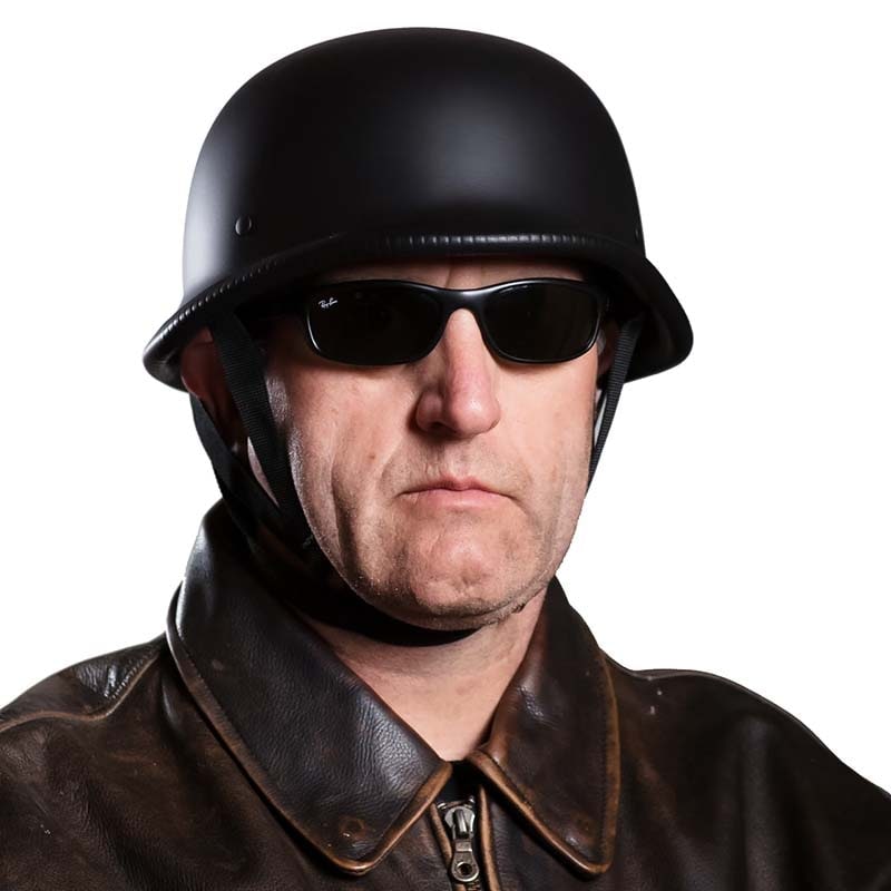 Motorcycle Half Helmet Open Face with German Style Design and Quick Release Buckle - Image 3