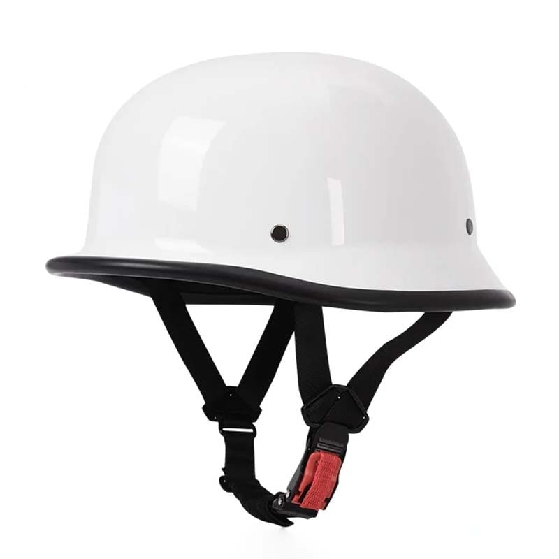Motorcycle Half Helmet Open Face with German Style Design and Quick Release Buckle - Image 7