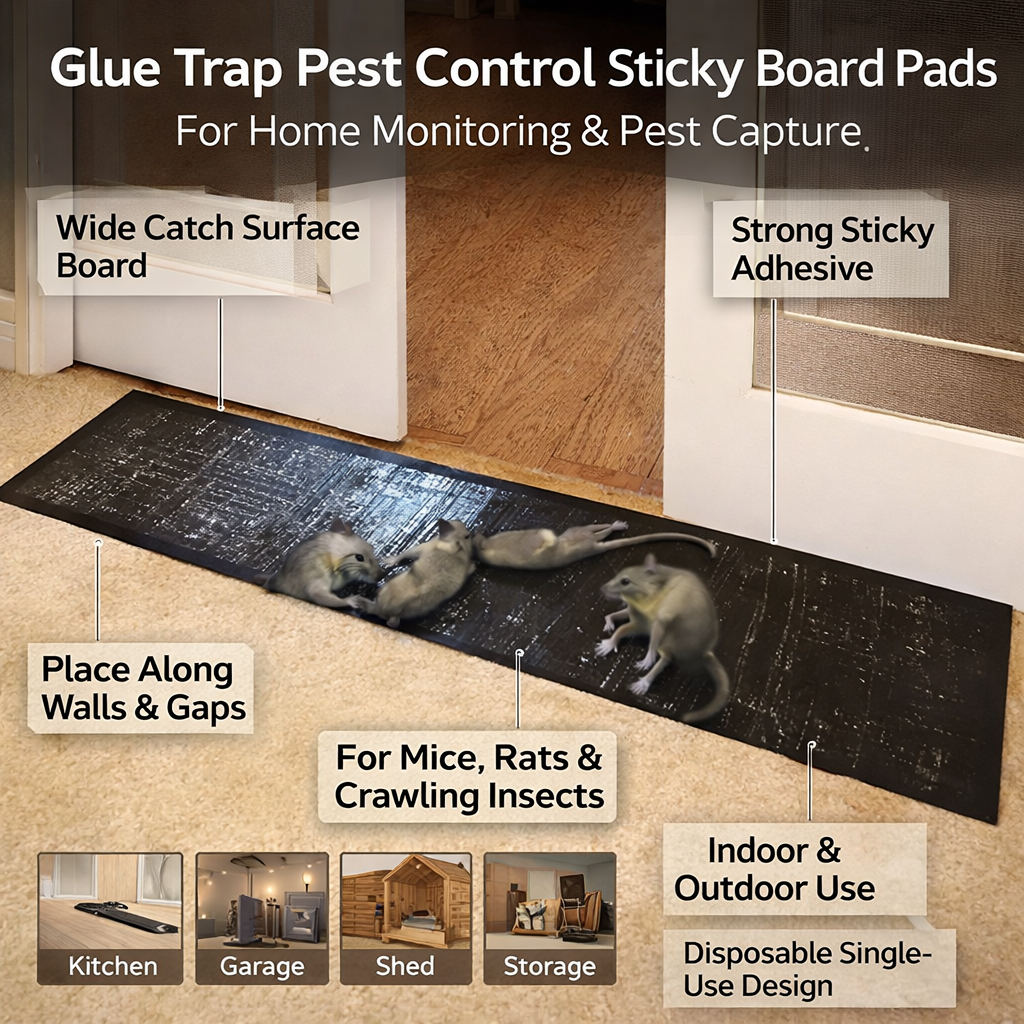 Mouse Glue Traps with Extra Large Sticky Surface for Rodents and Indoor Outdoor Use - Image 6