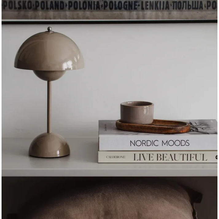 Mushroom Table Lamp with Touch Control USB Rechargeable Adjustable Brightness Portable LED - Image 3