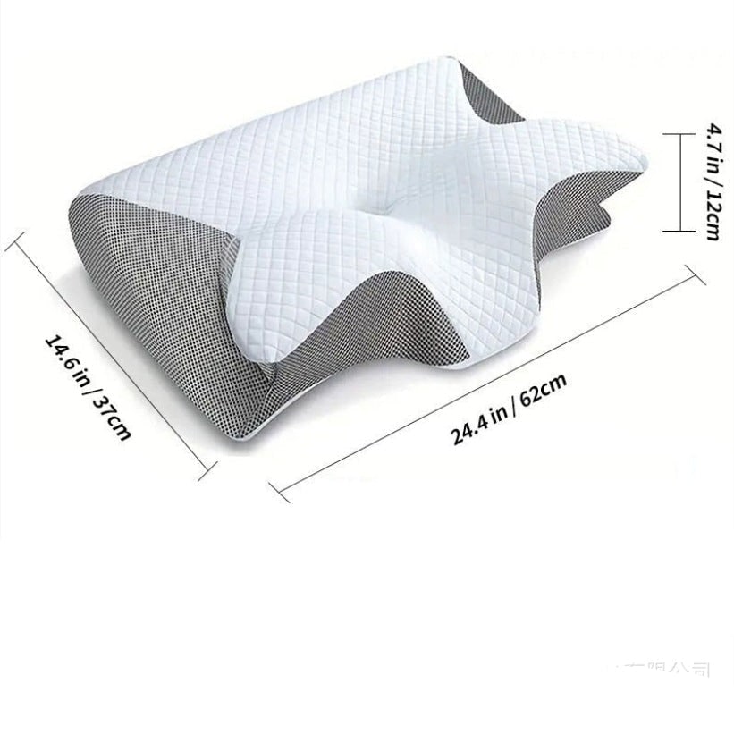 Neck Support Pillow with Ergonomic Cervical Memory Foam and Butterfly Contour Design - Image 5