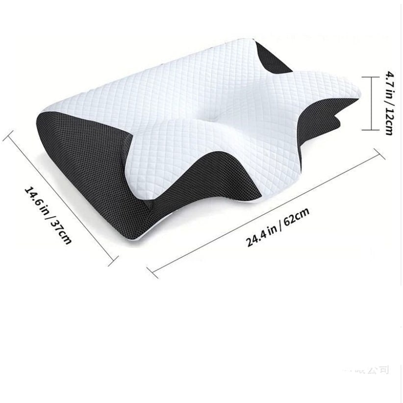 Neck Support Pillow with Ergonomic Cervical Memory Foam and Butterfly Contour Design - Image 6