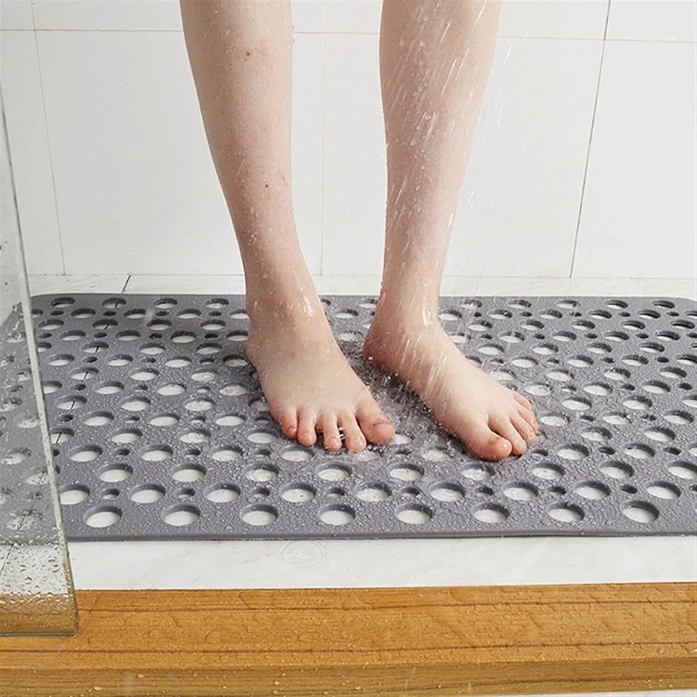 Non Slip Bathroom Mat with Suction Cups and Drainage Holes Quick Dry Shower - Image 1
