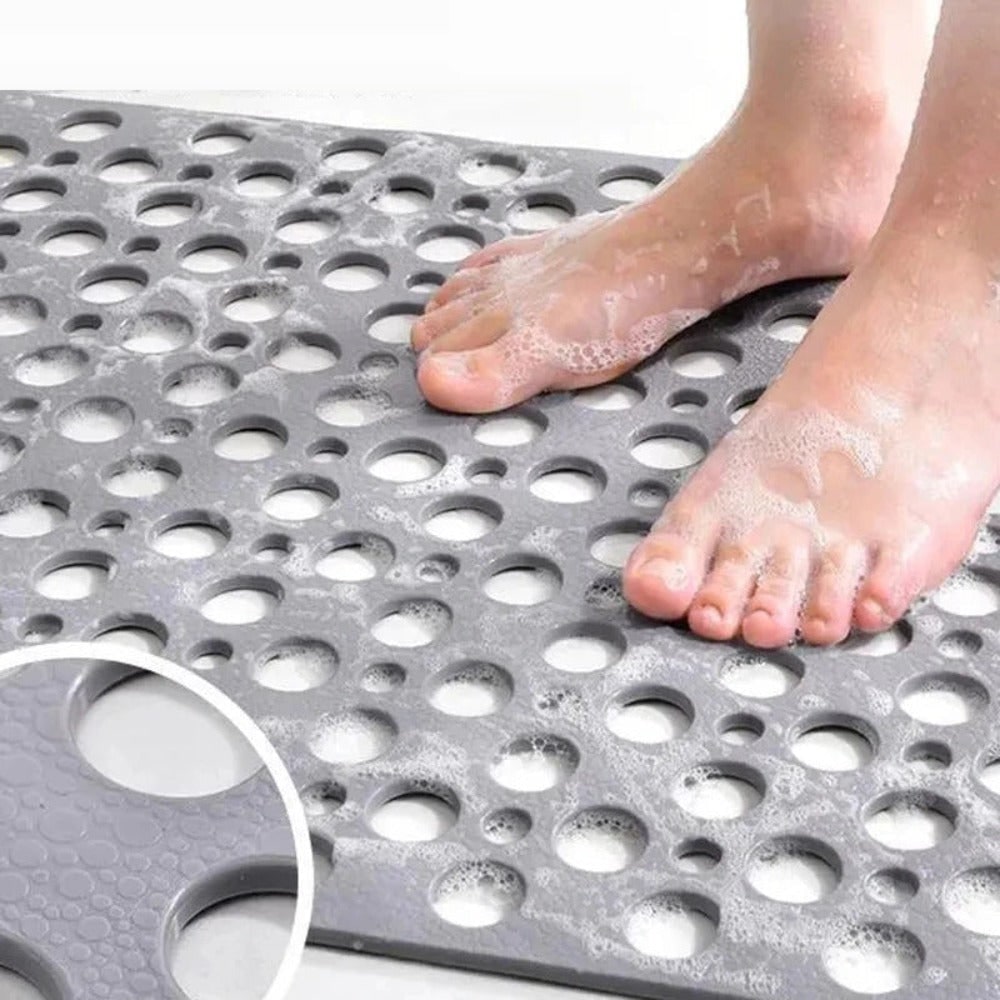 Non Slip Bathroom Mat with Suction Cups and Drainage Holes Quick Dry Shower - Image 4