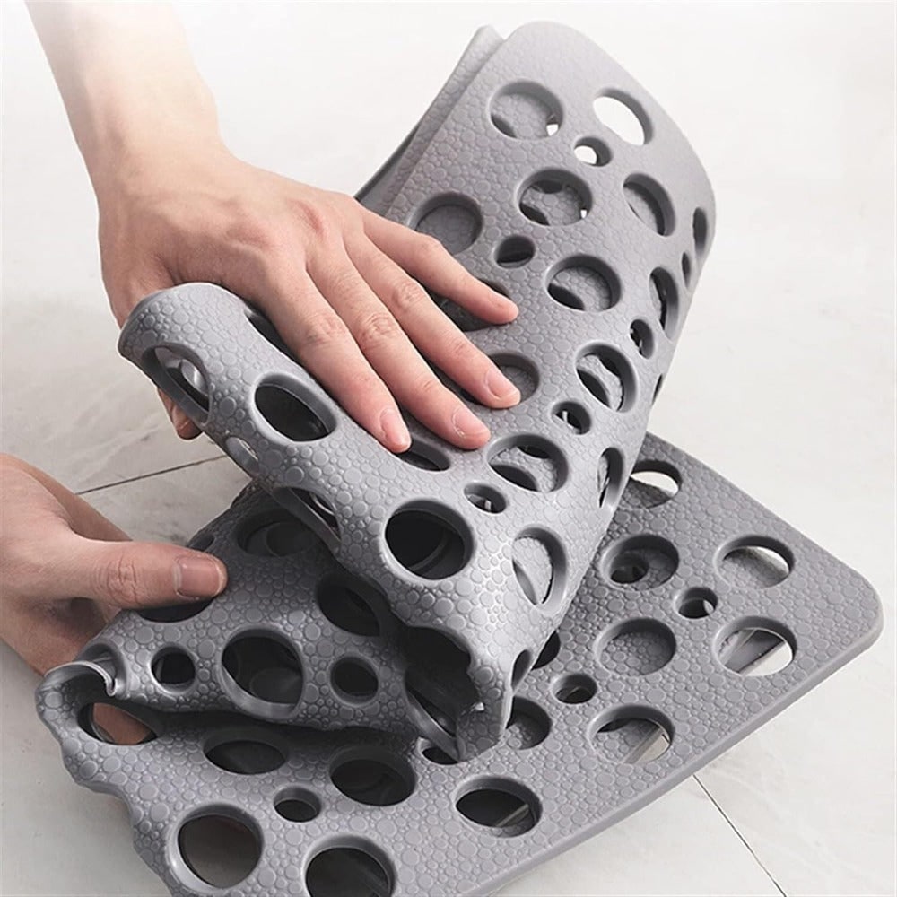 Non Slip Bathroom Mat with Suction Cups and Drainage Holes Quick Dry Shower - Image 5