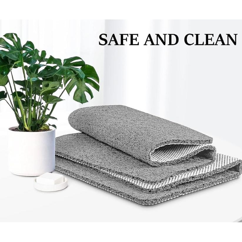 Non-Slip Loofah Bathroom Shower Mat with Textured Surface and Drainage - Image 5