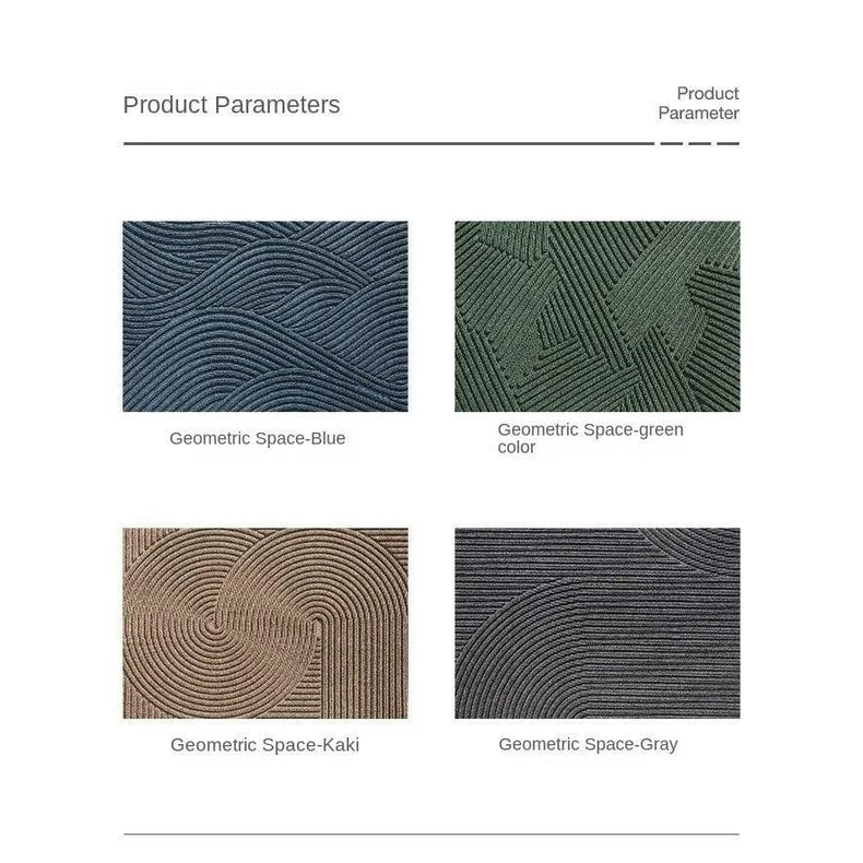 Non-Slip Outdoor Mat Rug with Ribbed Texture and Rubber Backing for Entryways - Image 10