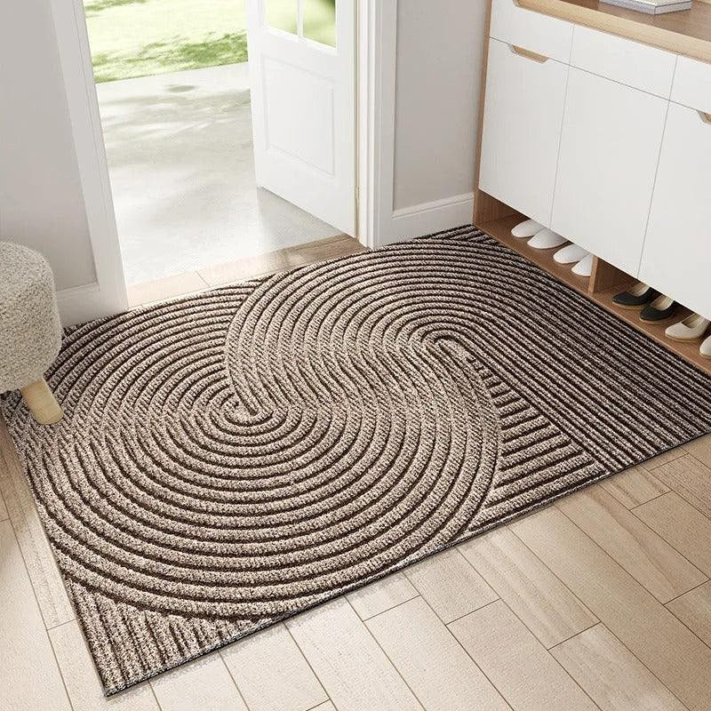 Non-Slip Outdoor Mat Rug with Ribbed Texture and Rubber Backing for Entryways - Image 12